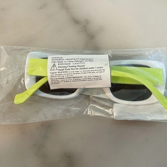 - New! Checkered Frame Sunglasses Color: Wild Lime - Picture 8 of 8